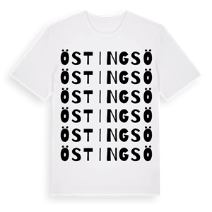 Östingsö ordlek t-shirt – ekologisk bomull t-shirt från Pinshirt