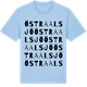 Blue Soul t-shirt med Östra Alsjö ordlek t-shirt