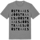 Mid Heather Gray t-shirt med Östra Alsjö ordlek t-shirt