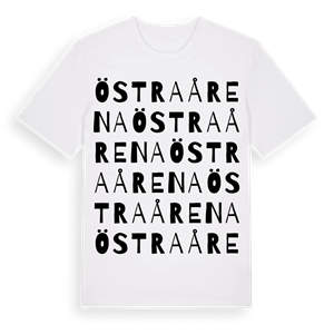 Östra Årena ordlek t-shirt – ekologisk bomull t-shirt från Pinshirt