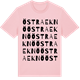Pink Cotton t-shirt med Östra Eknö ordlek t-shirt