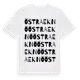 White t-shirt med Östra Eknö ordlek t-shirt