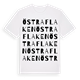 Östra Flaken ordlek t-shirt