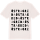 Vintage White t-shirt med Östra Greda ordlek t-shirt