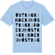 Blue Soul t-shirt med Östra Grinderum ordlek t-shirt