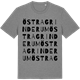 Mid Heather Gray t-shirt med Östra Grinderum ordlek t-shirt