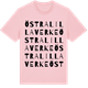 Pink Cotton t-shirt med Östra Lillaverke ordlek t-shirt
