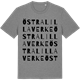 Mid Heather Gray t-shirt med Östra Lillaverke ordlek t-shirt