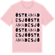 Pink Cotton t-shirt med Östra Madesjö ordlek t-shirt