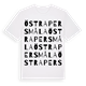 White t-shirt med Östra Persmåla ordlek t-shirt