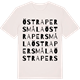 Vintage White t-shirt med Östra Persmåla ordlek t-shirt