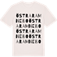 Vintage White t-shirt med Östra Ramnebo ordlek t-shirt