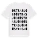 White t-shirt med Östra Sjöbo ordlek t-shirt
