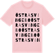 Pink Cotton t-shirt med Östra Svingebo ordlek t-shirt