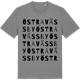 Mid Heather Gray t-shirt med Östra Vässby ordlek t-shirt