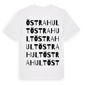 Östrahult ordlek t-shirt – ekologisk bomull t-shirt från Pinshirt