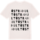 Vintage White t-shirt med Östrahult ordlek t-shirt