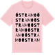 Pink Cotton t-shirt med Östramo ordlek t-shirt