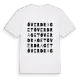 Överdraget ordlek t-shirt
