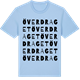 Blue Soul t-shirt med Överdraget ordlek t-shirt