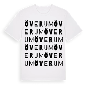 Överum ordlek t-shirt – ekologisk bomull t-shirt från Pinshirt