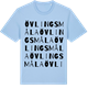 Blue Soul t-shirt med Övlingsmåla ordlek t-shirt
