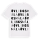 Övlingsmåla ordlek t-shirt