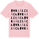 Pink Cotton t-shirt med Övra Ålebäck ordlek t-shirt