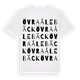 White t-shirt med Övra Ålebäck ordlek t-shirt
