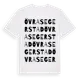 White t-shirt med Övra Segerstad ordlek t-shirt
