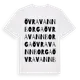 White t-shirt med Övra Vannborga ordlek t-shirt
