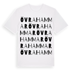 Övrahammar ordlek t-shirt – ekologisk bomull t-shirt från Pinshirt