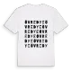 Övre Dye ordlek t-shirt