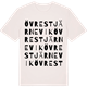 Vintage White t-shirt med Övre Stjärnevik ordlek t-shirt