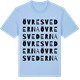 Blue Soul t-shirt med Övre Svederna ordlek t-shirt