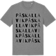 Mid Heather Gray t-shirt med Påskallavik ordlek t-shirt