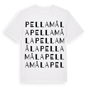 Pellamåla ordlek t-shirt – ekologisk bomull t-shirt från Pinshirt