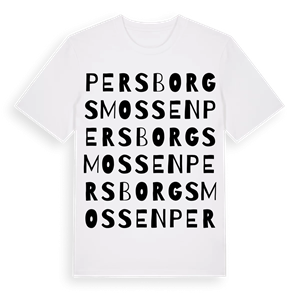 Persborgsmossen ordlek t-shirt – ekologisk bomull t-shirt från Pinshirt