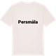 Vintage White t-shirt med Persmåla fetstil t-shirt