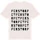Vintage White t-shirt med Perstorpet ordlek t-shirt