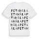 Petamåla ordlek t-shirt