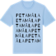 Blue Soul t-shirt med Petamåla ordlek t-shirt