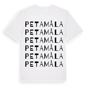 Petamåla ordlek t-shirt – ekologisk bomull t-shirt från Pinshirt