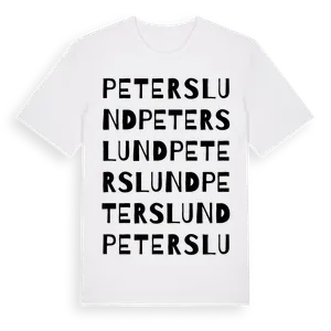 Peterslund ordlek t-shirt – ekologisk bomull t-shirt från Pinshirt