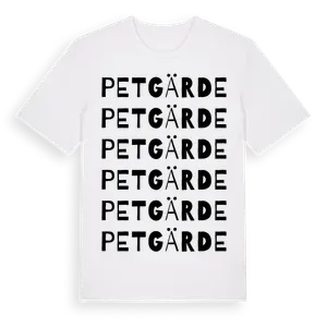 Petgärde ordlek t-shirt – ekologisk bomull t-shirt från Pinshirt
