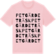 Pink Cotton t-shirt med Petgärdeträsk ordlek t-shirt