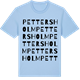 Blue Soul t-shirt med Pettersholm ordlek t-shirt