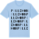Blue Soul t-shirt med Pillemon ordlek t-shirt
