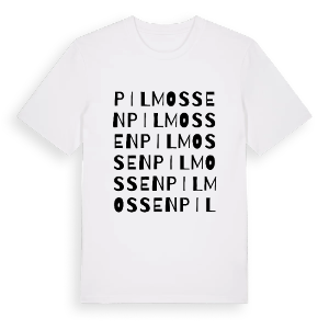Pilmossen ordlek t-shirt – ekologisk bomull t-shirt från Pinshirt