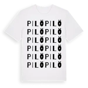 Pilö ordlek t-shirt – ekologisk bomull t-shirt från Pinshirt